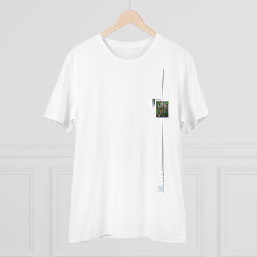 Ausgefallenes weißes T-Shirt aus Bio-Baumwolle™ - Unisex