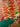 Detail des Acrylbildes ‚Foresta‘ von Giuseppe Di Martino – kräftige Rot- und Grüntöne, abstrakte Waldstruktur mit intensiver Spachteltechnik