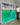 Seitenansicht des großformatigen Acrylgemäldes in Spachteltechnik, grün-blaue Farbflächen mit strukturierter Oberfläche, gehalten vom Künstler Giuseppe Di Martino.